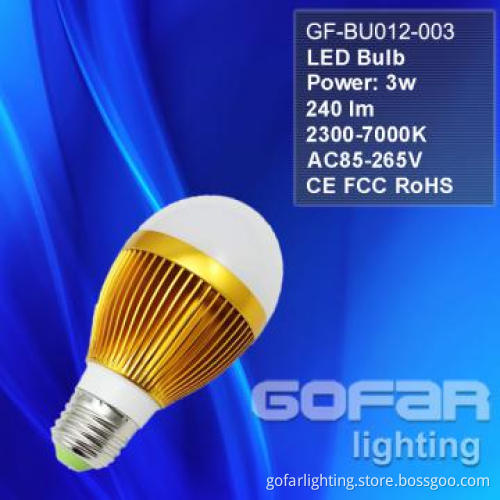 3W LED Bulb Light CE/RoHS/FCC Ultra bright